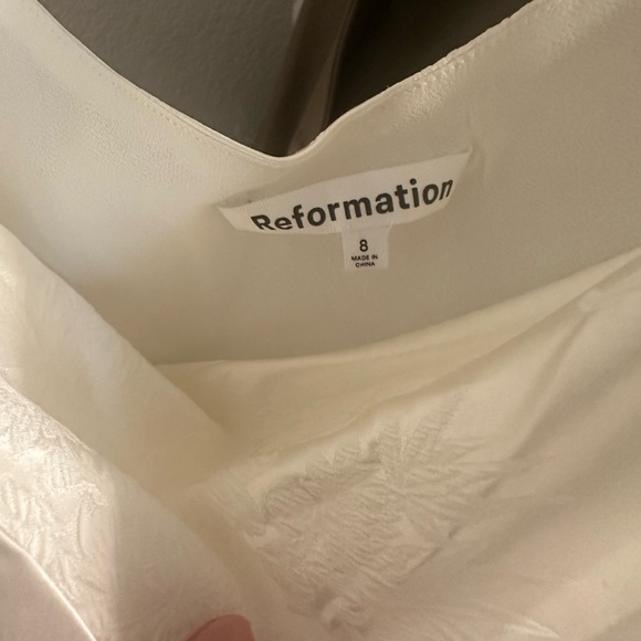 Reformation Ailsa Silk Jacquard Wedding Dress - Picture 7 of 7